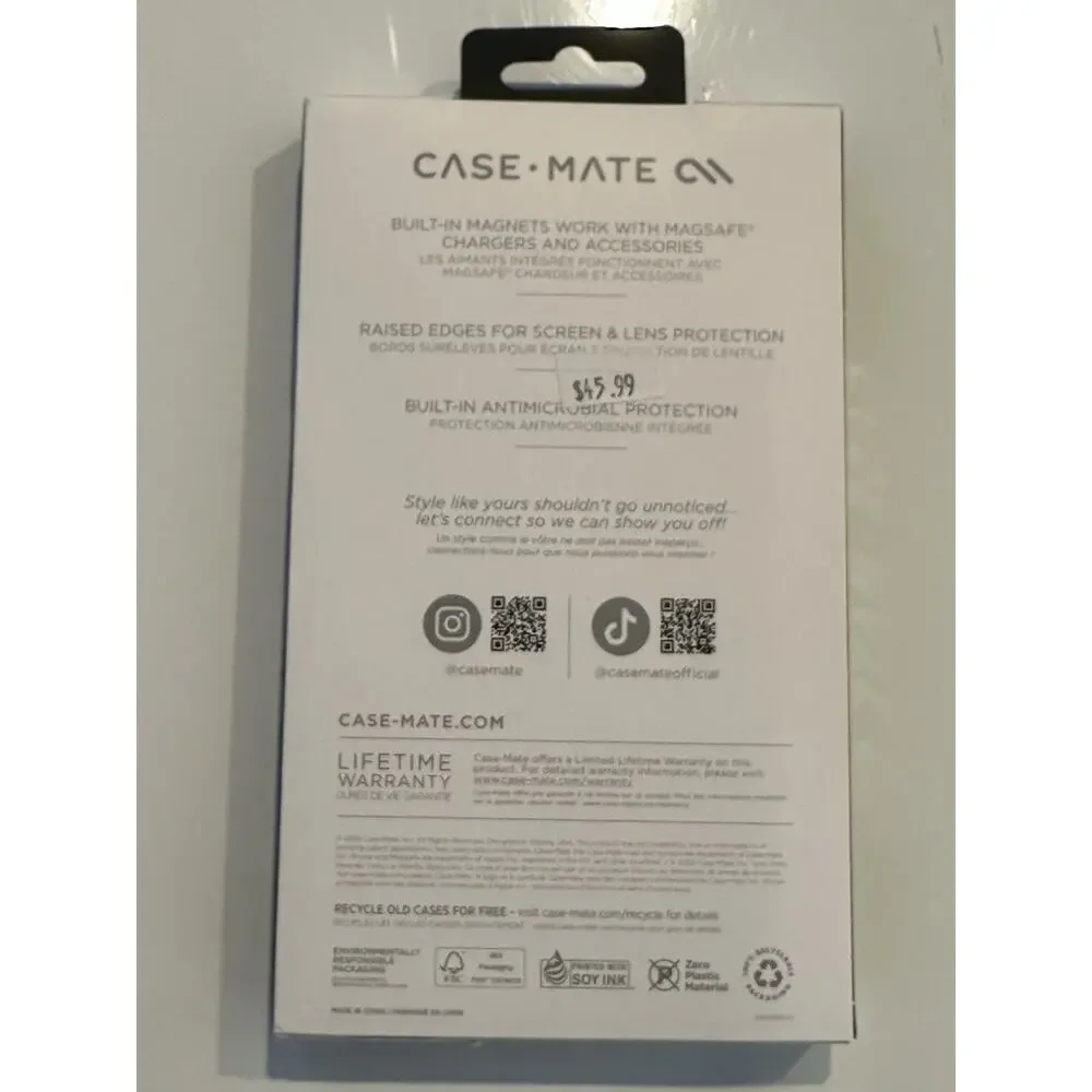 NEW Original Case-Mate Phone Case for Apple iPhone 15 Pro Max - Twinkle Disco